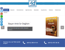 Tablet Screenshot of 4ddanismanlik.com